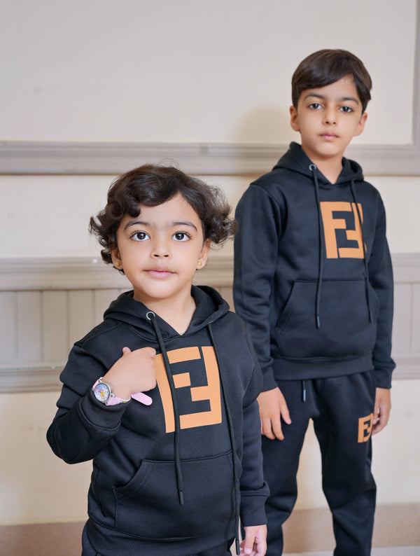 FNDI  Black Unisex Tracksuit (FS68710)