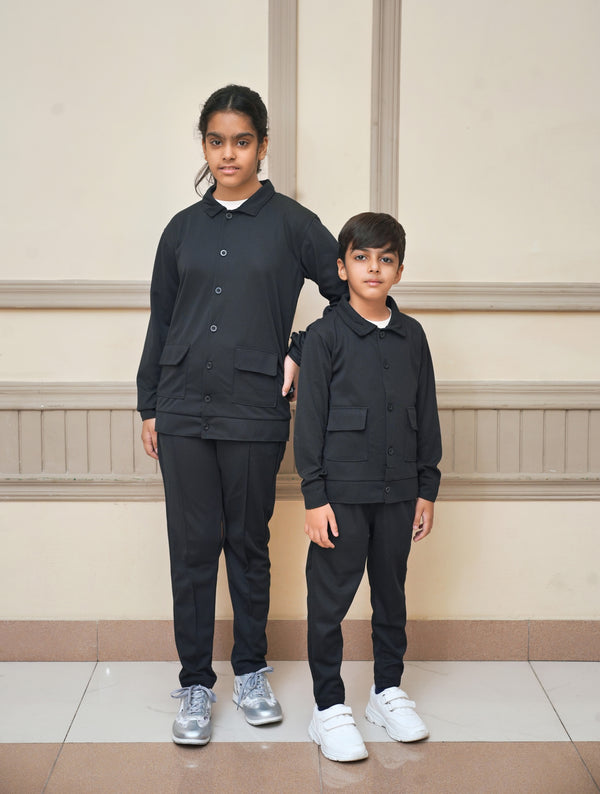 KIDS SAFARI CO-ORD SET Black (KS-370010)