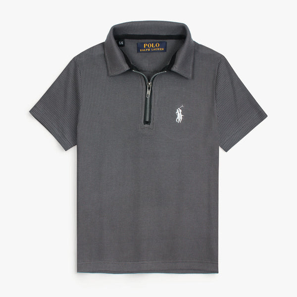 RL EMBROIDERED HALF ZIP POLO (FS-00778)