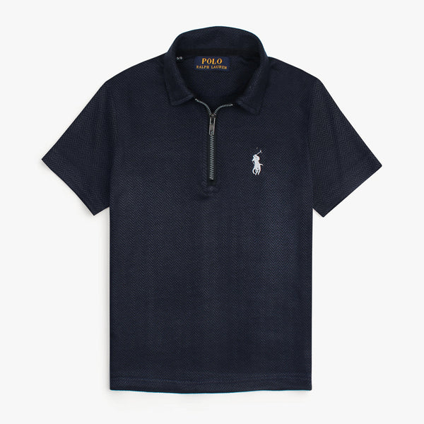 RL EMBROIDERED HALF ZIP POLO (FS-00777)