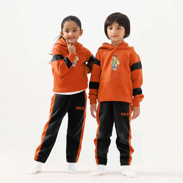 PRL Orange Black Bear Unisex Tracksuit(FS-18922)