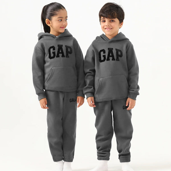 Charcol Black Embriodred Unisex Tracksuit (FS68758)