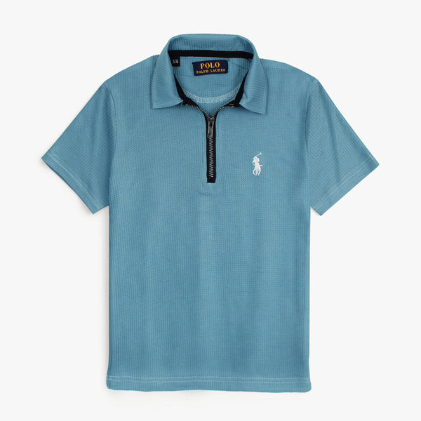 RL EMBROIDERED HALF ZIP POLO (FS-00776)