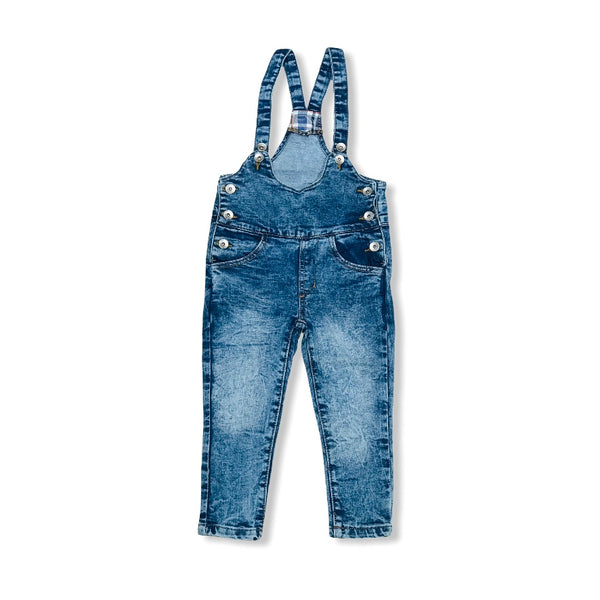 Z-M Faded Light Blue Denim Stretchable Dungaree (ZM-3437)