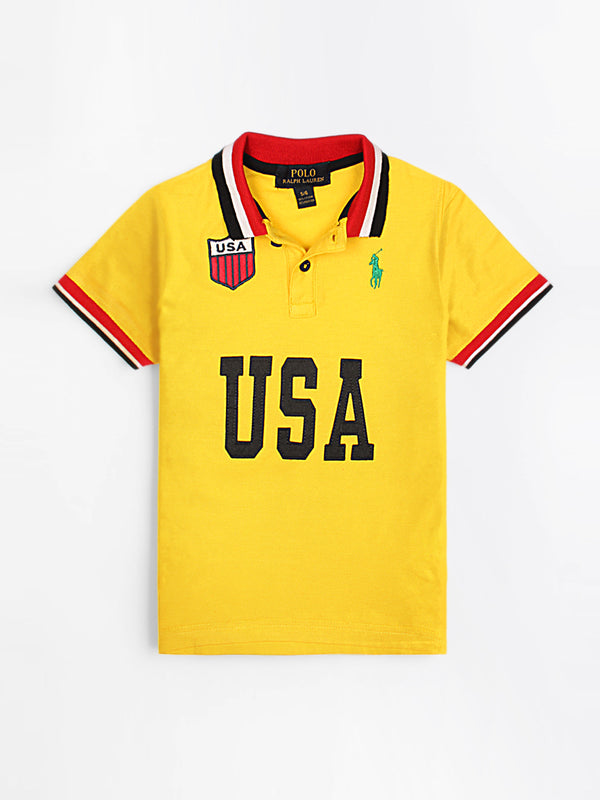 RL Polo USA Yellow   (FS-12901)