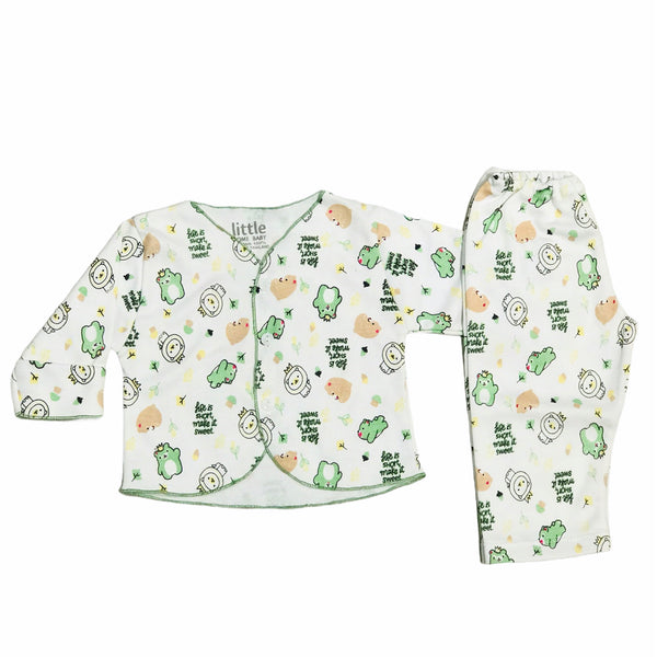 Imported  printed full sleves 2piece set (BT-1687)